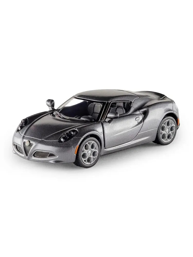 Kinsmart Metal Scale 1 : 32 Diecast Scale Model with Openable Doors and Pull Back Action- 2013 Alfa Romeo 4C