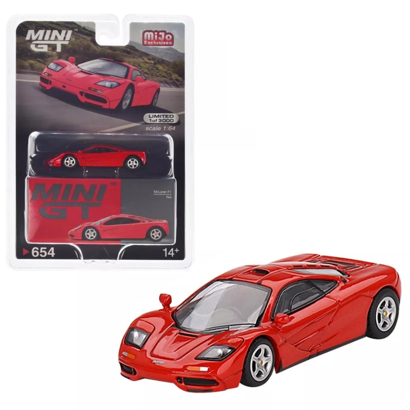 Mini GT Code 654 McLaren F1 Red