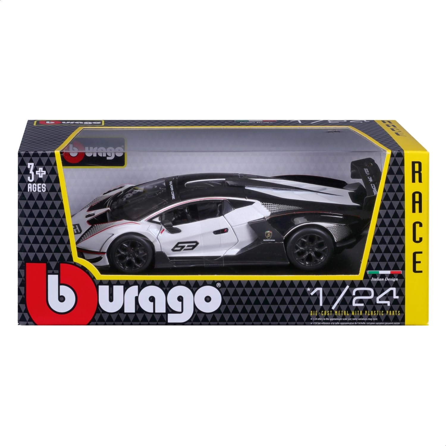 Bburago - 1 : 24 Diecast Scale Model -  Official Licensed Product - Lamborghini Essenza SCV12
