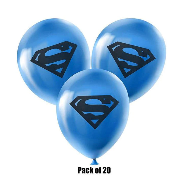 Superman Balloons (Pack of 20 Balloons)
