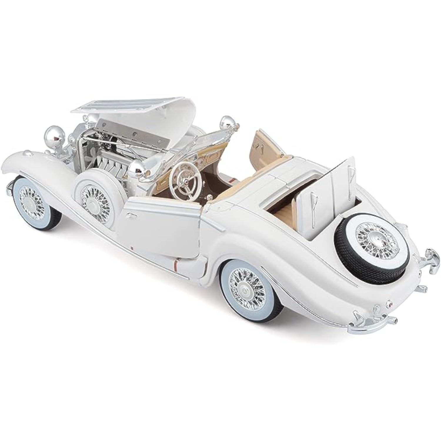 Maisto - 1 : 18 Diecast Scale Model - Premiere Collection -  Mercedes-Benz 500 K Typ Specialroadster (1936) - Official Licensed Product