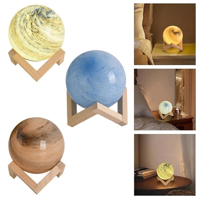 3D Planet Lamps - (Select From Drop Down)