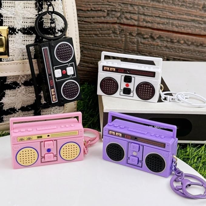 Mini Retro  Recorder Keychain