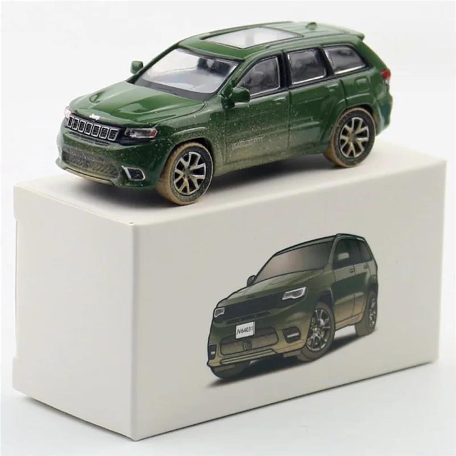 JKM Scale 1:64 Diecast Metal Model Car Collection - Jeep Grand Cherokee - Green
