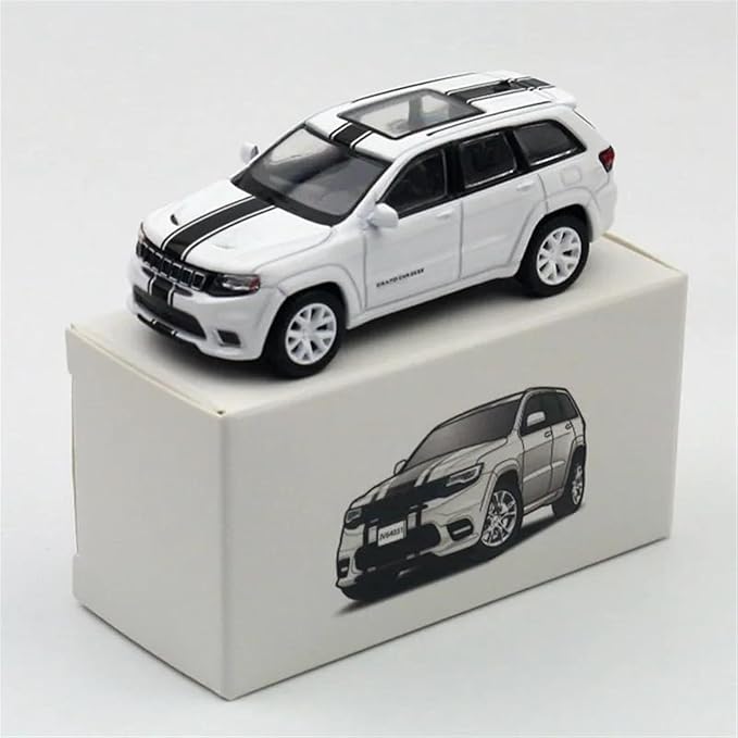 JKM Scale 1:64 Diecast Metal Model Car Collection - Jeep Grand Cherokee - White