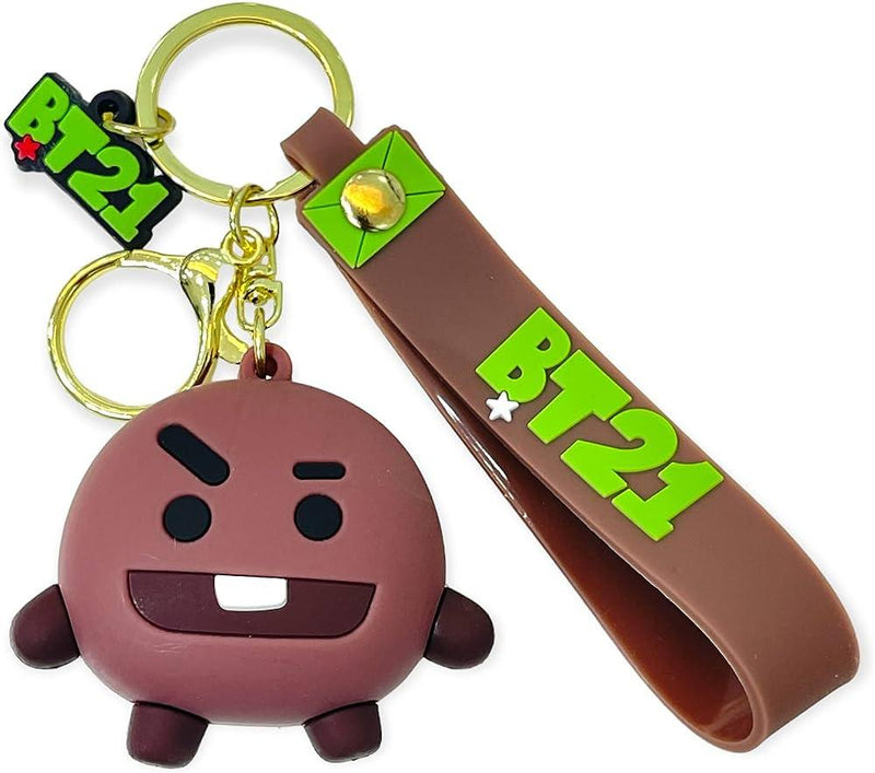 Bts / Bt21 keychains with  Bagcharm and Strap ( Select From Dropdown Menu)