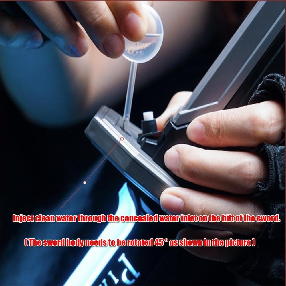 Flowing Colorful Lightsaber Led Black Sword with Spark & Smoke Effect - Usb Chargeable (Partial Cash on delivery allowed on this product)