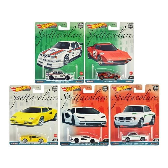 Hot Wheels Premium Car Culture Imported Spettacolare 1:64 Scale - Set Of 5