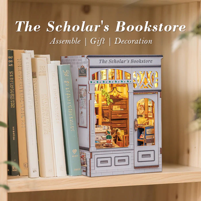 CUTEBEE DIY Book Nook Kit -  The Scholar's Bookstore