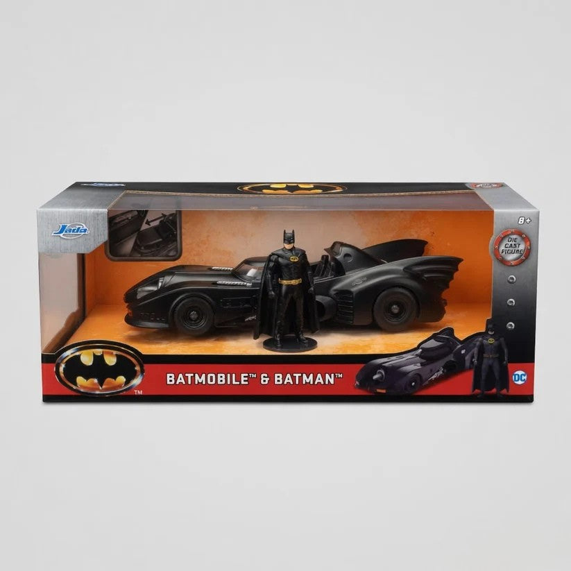 Jada Batman 1989 Batmobile 1:24 Scale Die-Cast Model Car – Officially Licensed DC Collectible