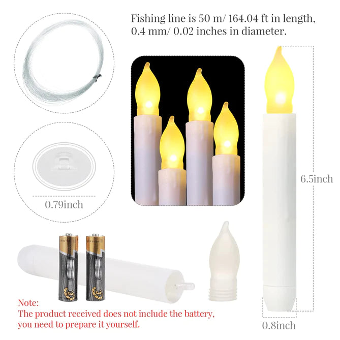 Floating Candles - 12 Pc Battery Operated Led Candles