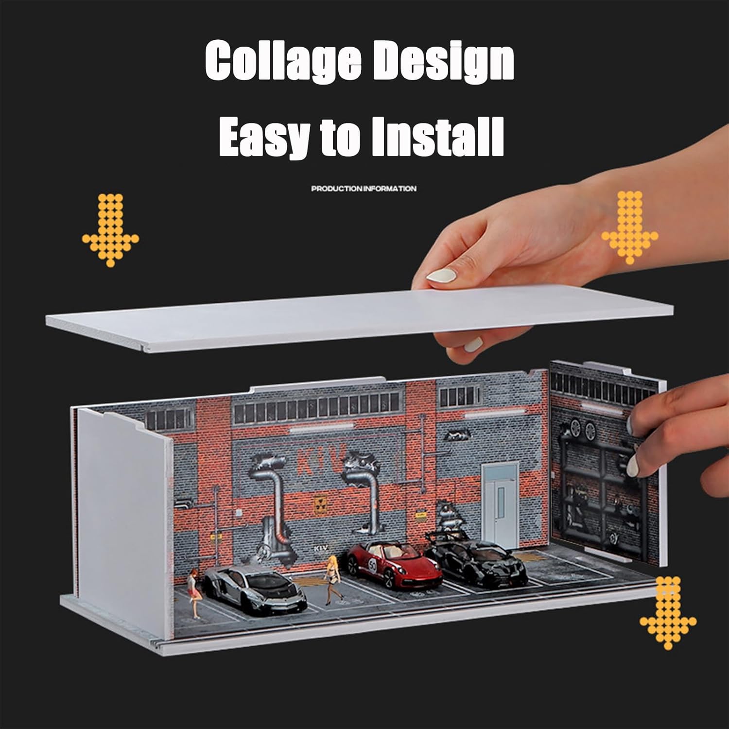 Diorama With Lights for 1:64 Diecast Models (No Cod Allowed On This Product) - Prepaid Orders Only