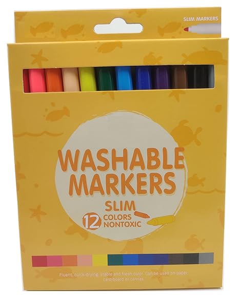 Washable Markers (Set Of 12)