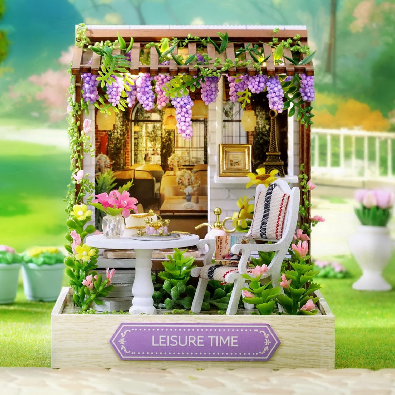Cuteroom Diy Dollhouse - Corner of Happiness Series Miniature Kit - Leisure Time