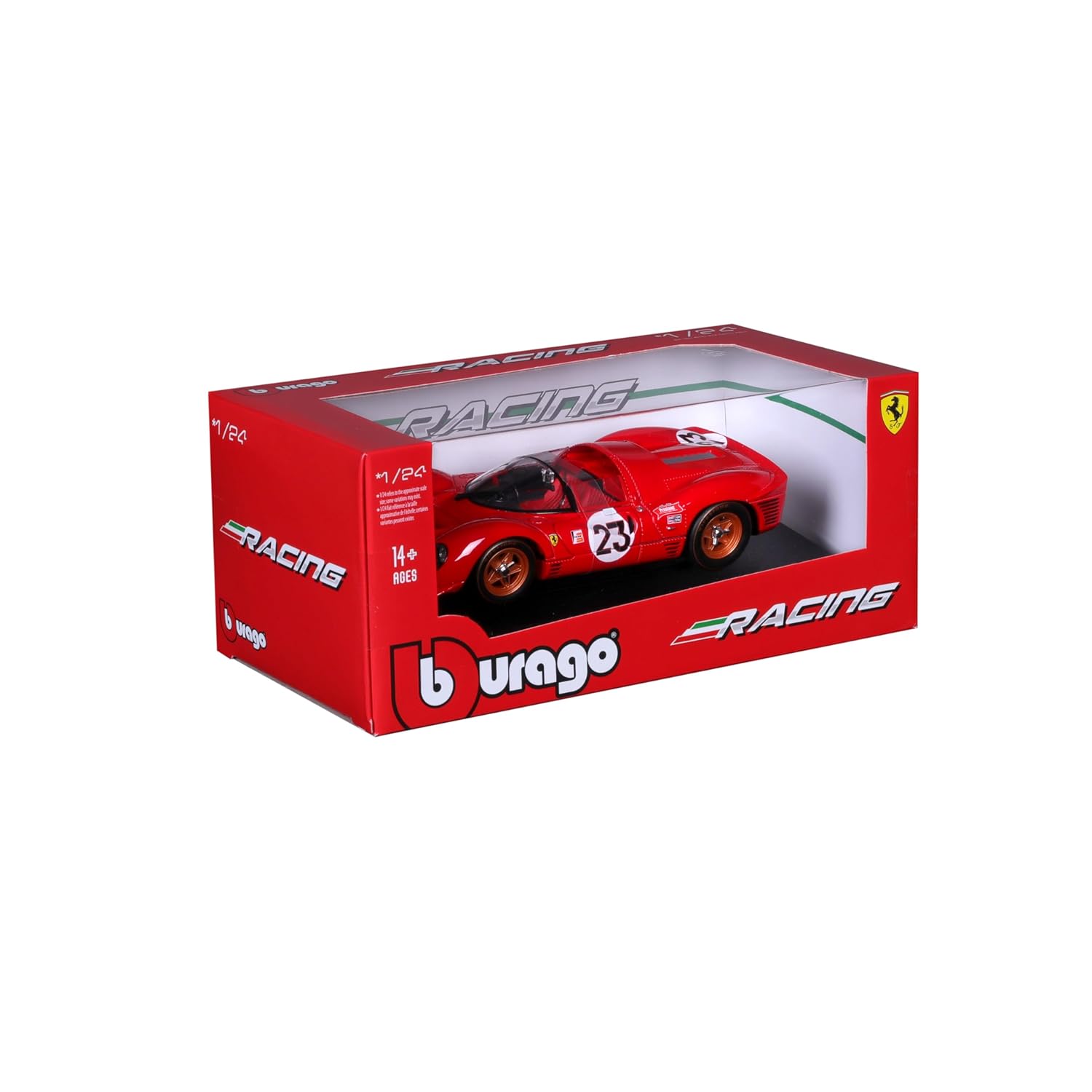 Bburago - 1 : 24 Diecast Scale Model -  Official Licensed Product - Ferrari 330 P4 Daytona 1967