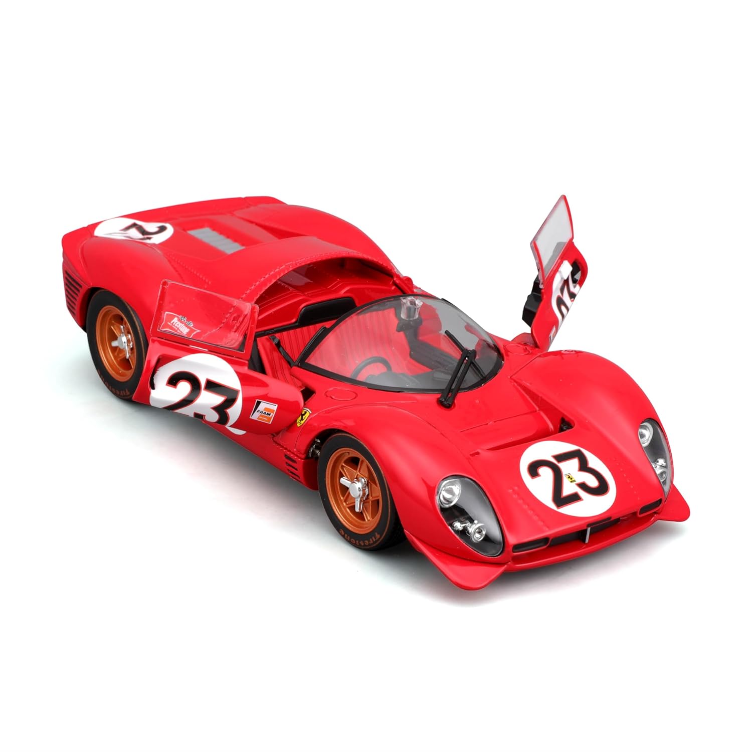 Bburago - 1 : 24 Diecast Scale Model -  Official Licensed Product - Ferrari 330 P4 Daytona 1967