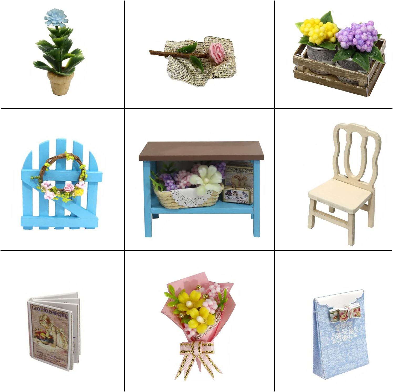 Cuteroom Diy Dollhouse - Corner of Happiness Series Miniature Kit - Corner of Garden