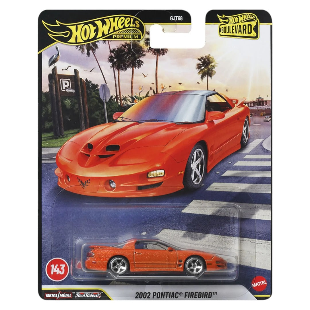 Hot Wheels Premium Imported 2002 Pontiac Firebird Boulevard 1:64 Diecast Model Car