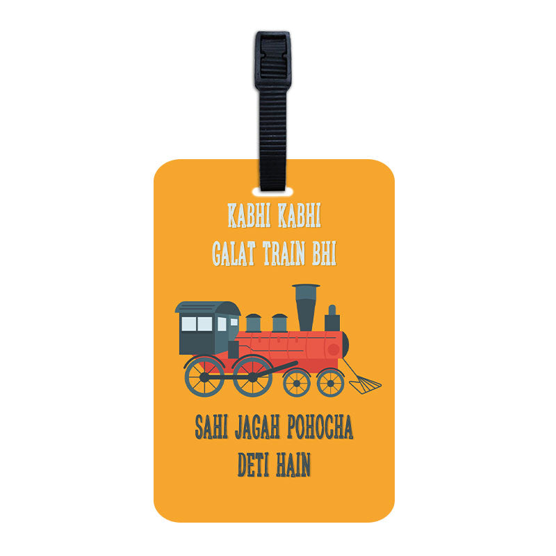 Kabhi Kabhi Galat Train Luggage Tag