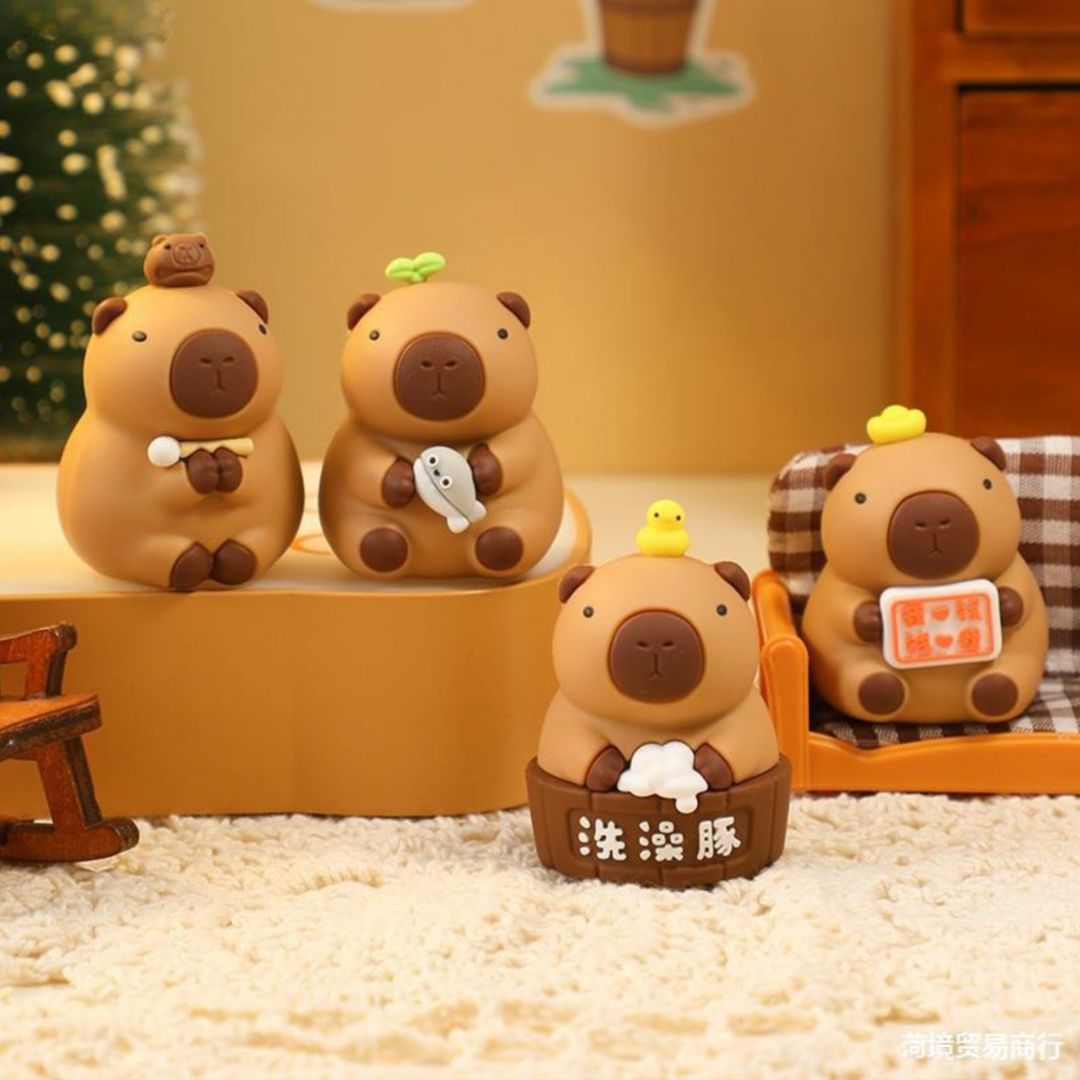 Cute Capybara Figures Set of 4