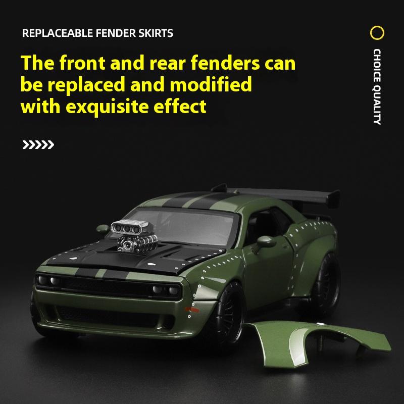 Scale 1 : 36 Official Licensed CCA Cool-Chic Auto 2-In-1 2022 Dodge Challenger SRT Jailbreak Diecast Metal Model Car