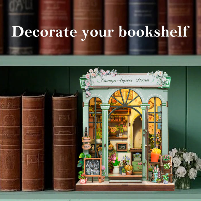 CUTEBEE DIY Book Nook Kit - Champs-Élysées Florist