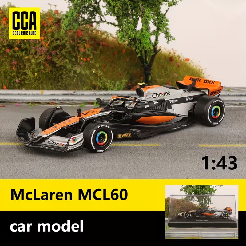 Scale 1 : 43 Official Licensed CCA Cool-Chic Auto Diecast Metal Model Car - 2023 British Grand Prix Mclaren F1 MCL60 4 Lando Norris