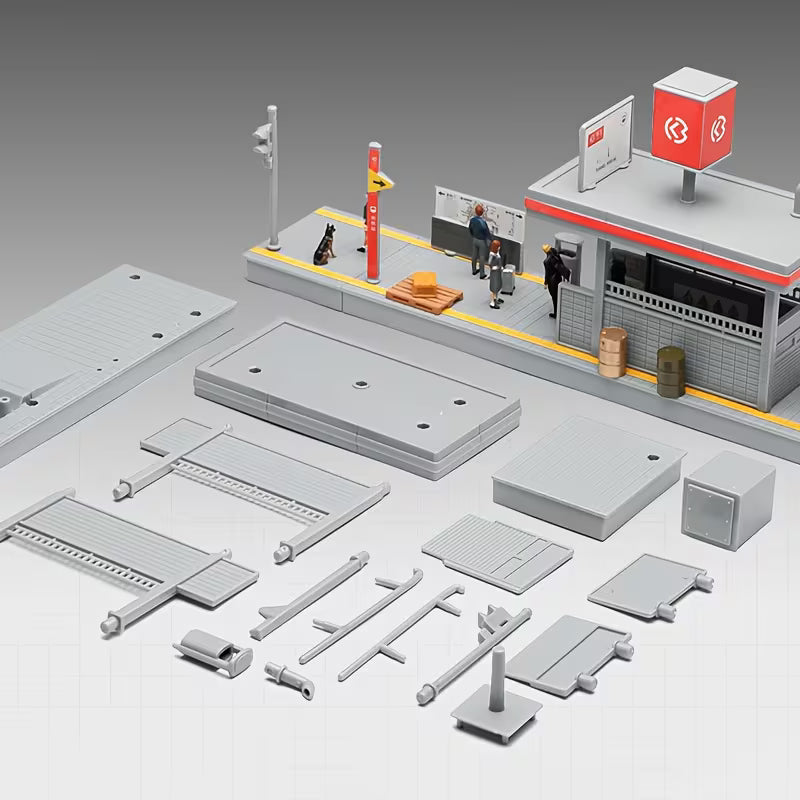 3D Printed Subway Station Diorama Garage for Car - Scale 1:64 - No Figures Included (No Cod Allowed On This Product) - Prepaid Orders Only