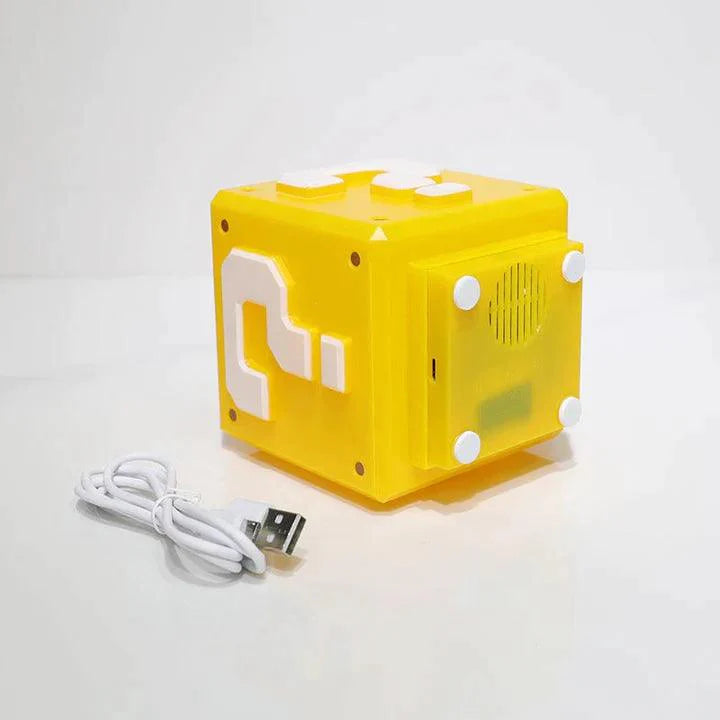 Super Mario Mini Question Block Night Light Lamp Coin Sounds with USB - ThePeppyStore