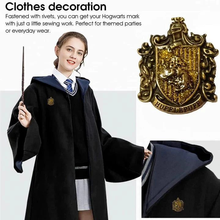 Set of 5 - All Hogwarts Houses & House Crest Brooch