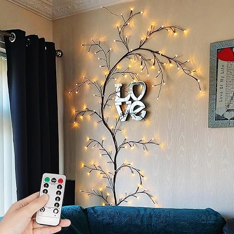 Willow Vine Led Light - Twinkling Tree - Tree Branch Lights with Remote Control