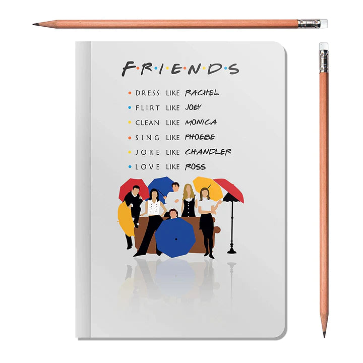 Friends Umbrella Soft Cover Notebit