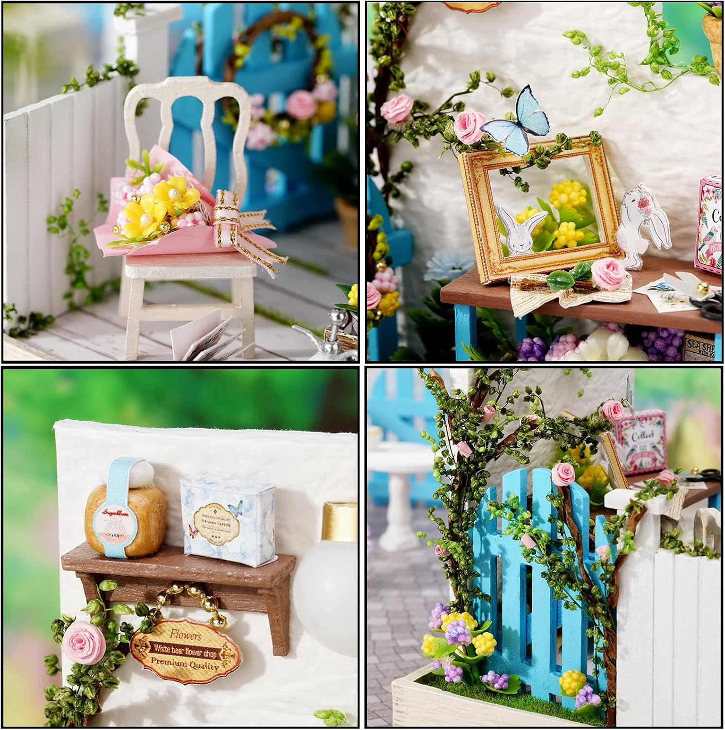 Cuteroom Diy Dollhouse - Corner of Happiness Series Miniature Kit - Corner of Garden