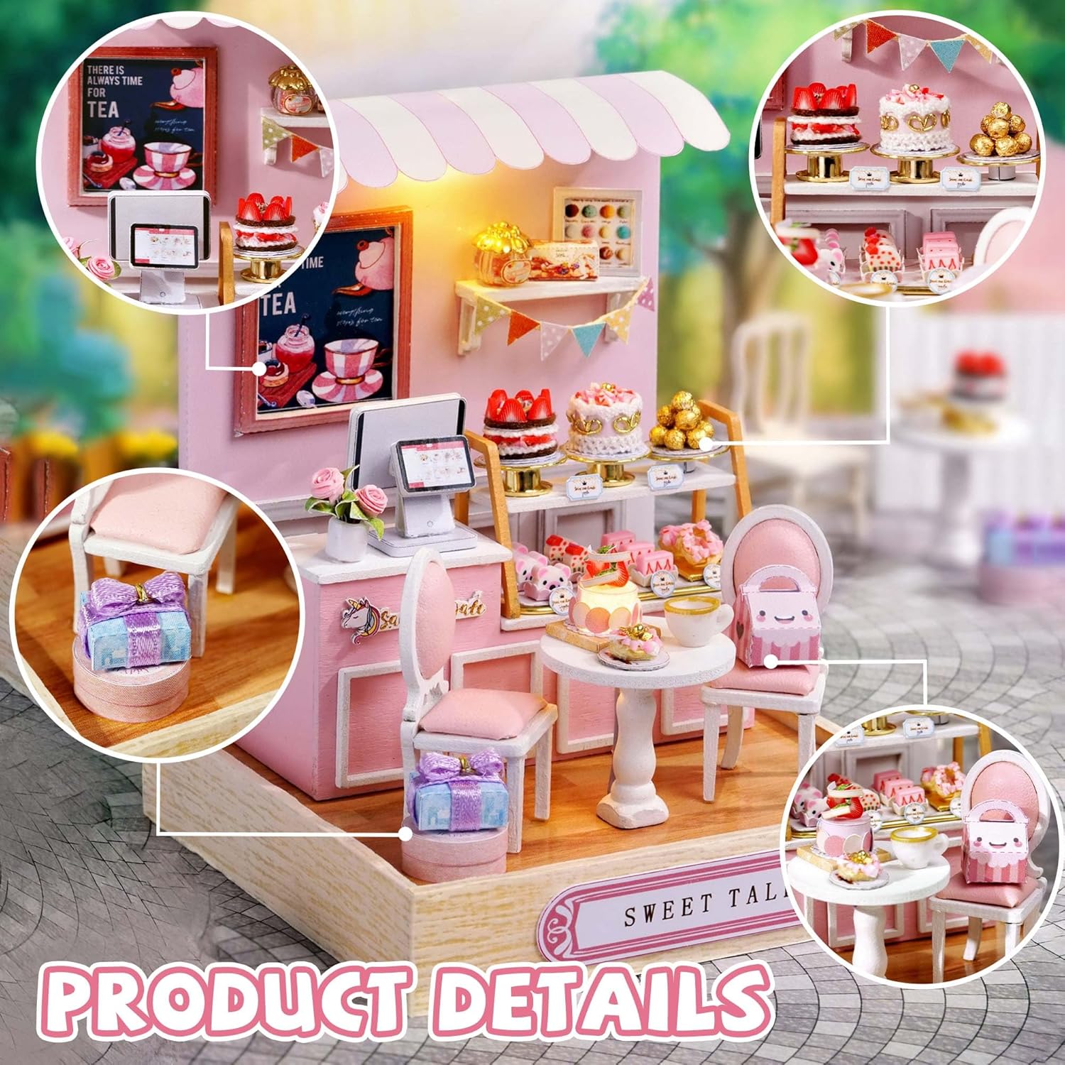 Cuteroom Diy Dollhouse - Corner of Happiness Series Miniature Kit - Sweet Talk