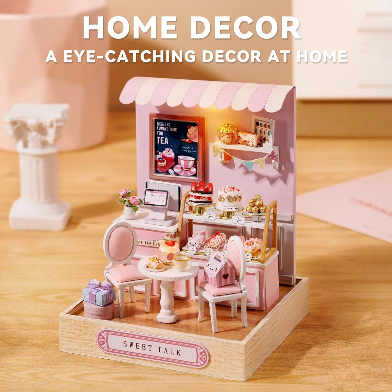 Cuteroom Diy Dollhouse - Corner of Happiness Series Miniature Kit - Sweet Talk
