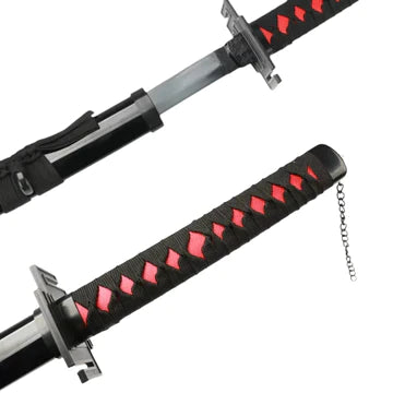 Kurosaki Ichigo Zangetsu Bleach Wooden Katana Sword - No COD Allowed On This Product - Prepaid Orders Only - ThePeppyStore