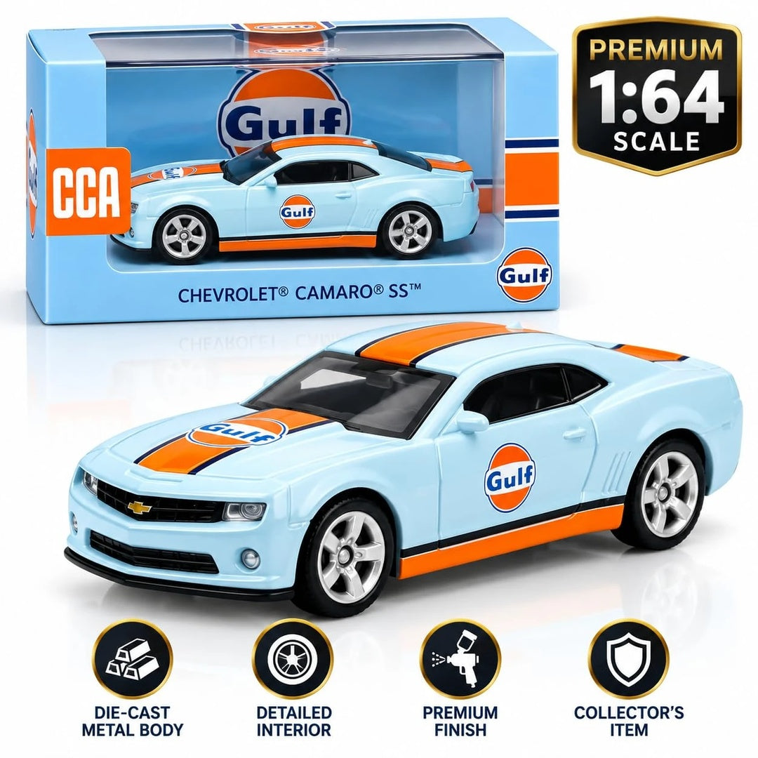 Scale 1:64 CCA Chevrolet Camaro Metal Model Car With Acrylic Case