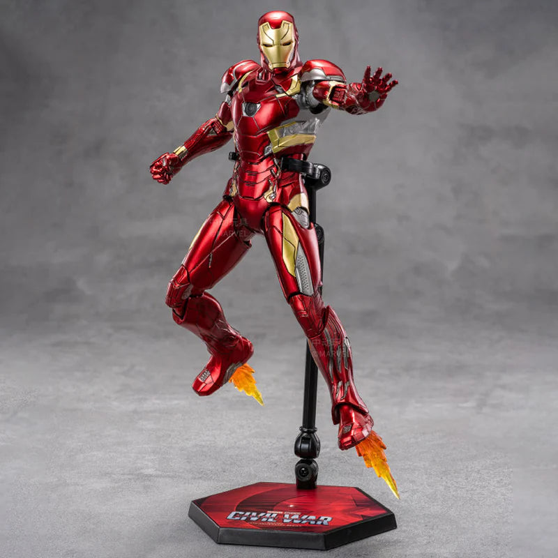 Marvel Studios Iron Man : Civil War 1:10 Scale Iron Man Mark 46 MK46 Figure by ZD Toys (Size-7 Inch)
