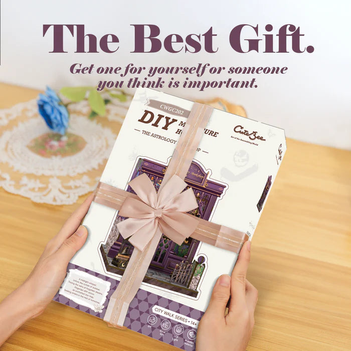 CUTEBEE DIY Book Nook Kit - The Astrology Bookshop