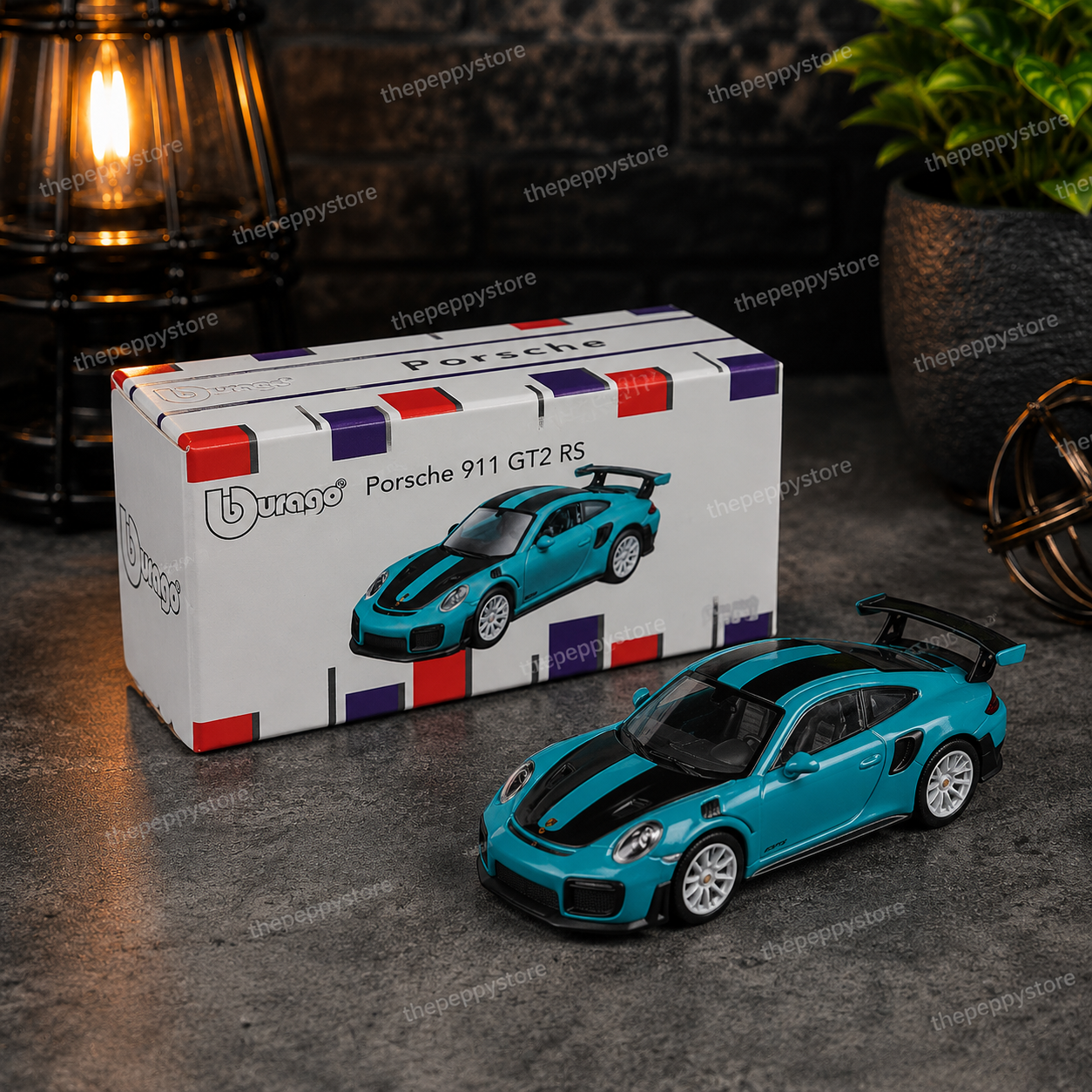 Official Bburago Porsche 911 GT2 RS - 1 : 64 Diecast Scale Model