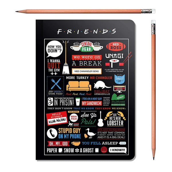 Friends Infographic Soft Cover Notebit