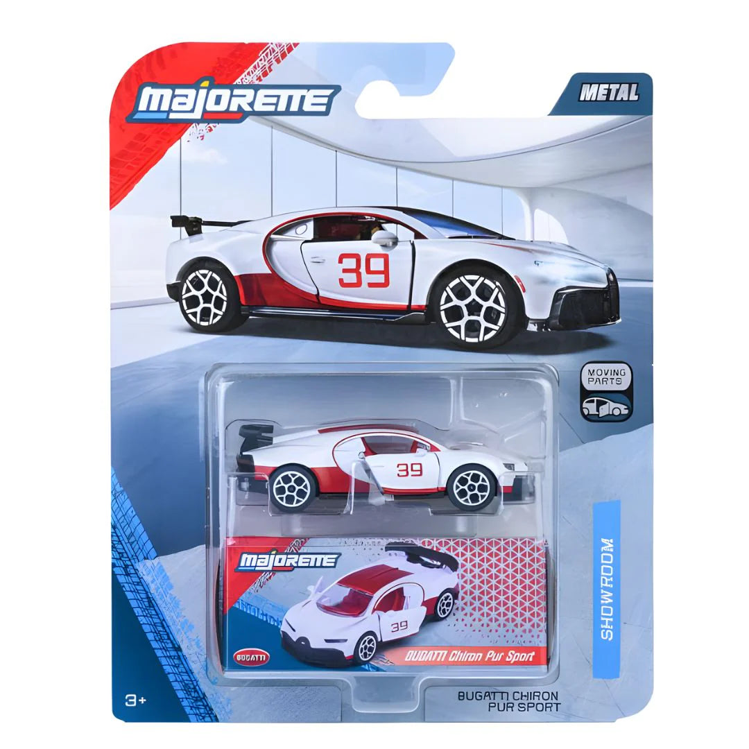 Majorette 1:64 Scale Showroom Deluxe Diecast Car Model - Bugatti Chiron Pur Sport