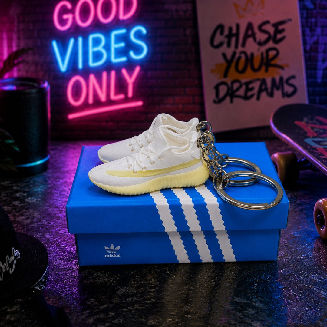 Adidas Mini Sneaker Keychain 1 Pair with Box – Stylish Sports Sneaker Keyring