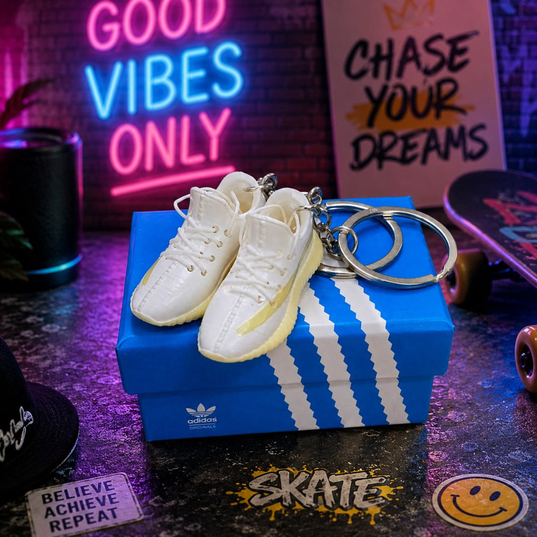 Adidas Mini Sneaker Keychain 1 Pair with Box – Stylish Sports Sneaker Keyring