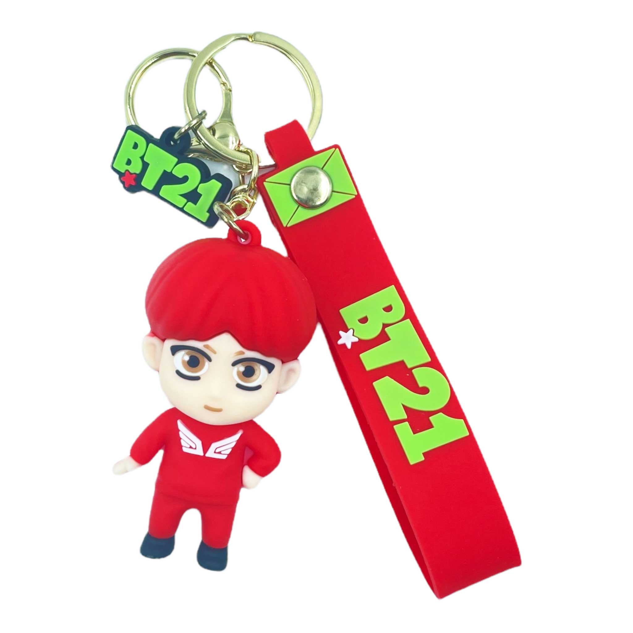 Bts J.hope 3D Silicon Keychain With Bagcharm and Strap