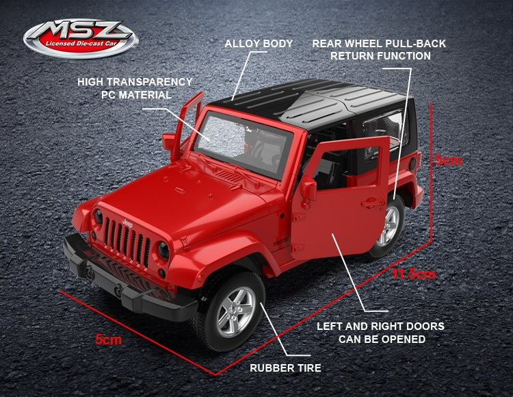 Buy MSZ Metal Speed Zone Street Series Diecast Scale Model - Jeep
