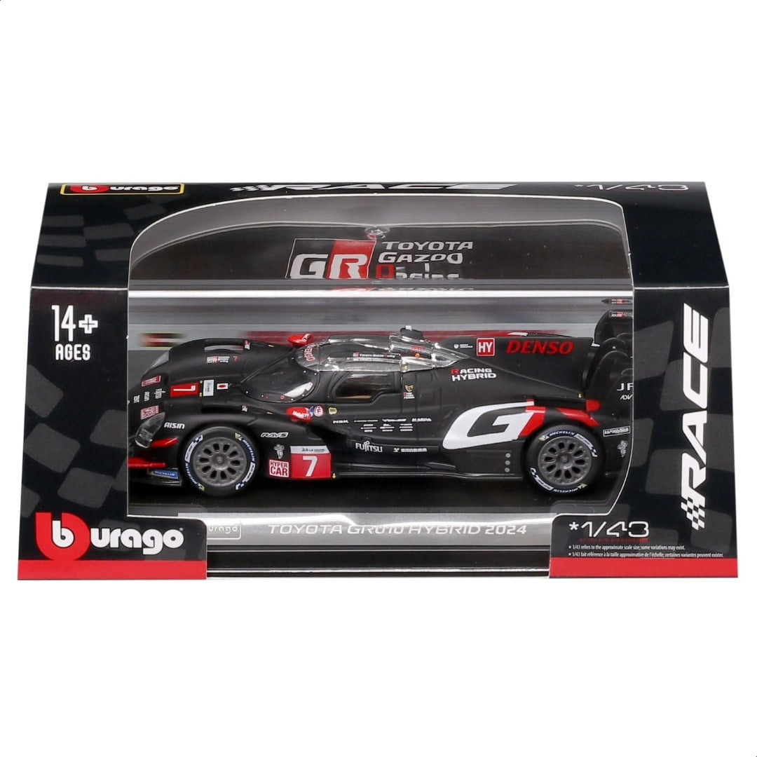 Bburago 1:43 Toyota GR010 Hybrid 2024 #7 Die-Cast Model Racing Car