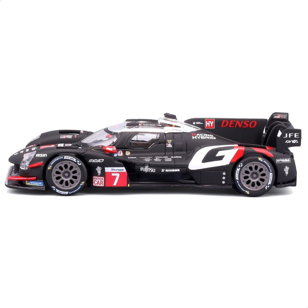 Bburago 1:43 Toyota GR010 Hybrid 2024 #7 Die-Cast Model Racing Car