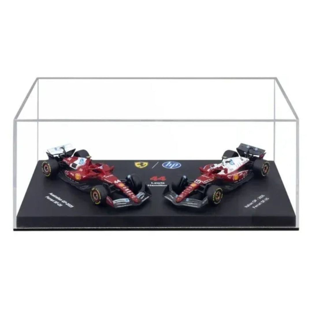Bburago 2025 Ferrari SF-25 Lewis Hamilton Twin Pack Formula 1 Racing  Die-Cast Model Cars 1:64 Scale (Preorder Ships 1st week of September)