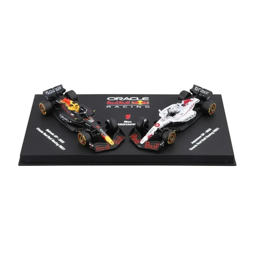 Bburago 2025 Red Bull Racing F1 RB21 Twin Pack  Max Verstappen Die-Cast Model Cars 1:64 Scale
